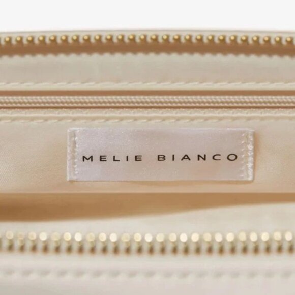 🆕 Melie Bianco Alexandra Top Handle Bag in Cream Vegan Leather - Picture 3 of 9